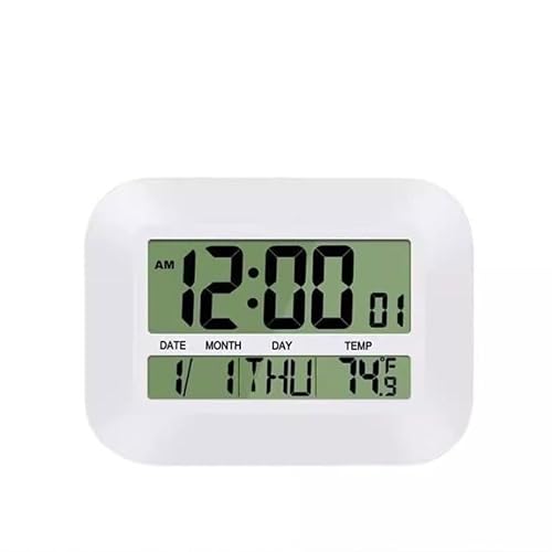 SWDIIWB ABS Household Wall-Mounted Alarm Clock Large Screen Display Indoor Thermometer