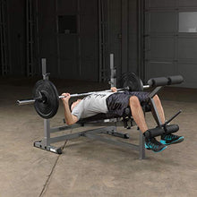 Body-Solid Olympic Combo Bench with Preacher Curl and LAT Pulldown Black