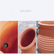 iumLeap Planter Pots Red Clay Flower Pot Set Outdoor Garden Landscape Clay Pots Rough Terra Cotta Pots Three Sets of Patio Ornaments Flower Plant Pot