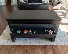 Chamberlain Game Tables New York Nights 7 Ft Pool Table Set with Benches and Top Espresso