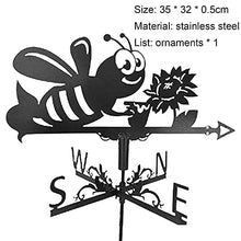 Weather Vane Steel Farmhouse Weather Vane Roof Mount Wind Direction Kit Outdoor Bracket Weather Wind Speed Spinner Wind Direction (Color : 6) (4)