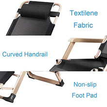Folding Sun Lounger Deck Chair with Armrest Garden Relaxing Recliner Outdoor Comfortable Seat Bed Reclining Chair for Patio Camping Beach