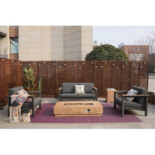 Gray Aluminum 4-Person Seating Group with Fire Pit and Cushions