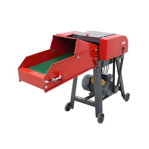 Banfluxion 220V 4-Blade Hay Cutter Pulverizer Red