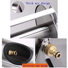 Stainless Steel Hose Reel, Stainless Steel Water Pipe Storage Rack, Watering Car Washing Hose Reel Wall-Mounted Collection Pipe Frame (35m)