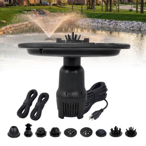 1 HP Floating Fountain & Aerator for Ponds and Lakes with 100 ft Cord