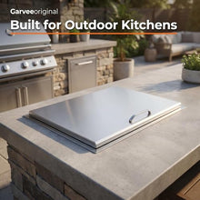 20" Built-in Ice Chest 107.5L, Stainless Steel Cooler Bin with Drain for Outdoor