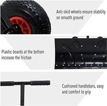 Efficient Snow Shovel with Wheels Heavy-Duty Rolling Snow Pusher Amulti-Angle Large Blade Plow for Doorway Driveway Or Pavement Clearing Efficient Snow Removal Tool (Color : Orange)