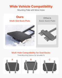 VEVOR Snow Plow Kit 60 in Universal Plow Attachment 3 Mount Options Black