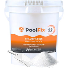 Non Chlorine Shock for Pool & Hot Tub Oxidizing Shock for Pool and Spa, Fast-Acting Water Clarifier for Crystal Clear Results Sanitized Water Ideal for Weekly Maintenance/After Heavy Use – 45lb Bucket