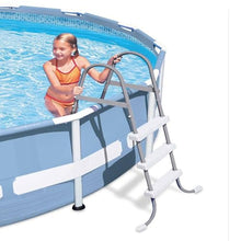 Intex 10 ft. x 2.5 ft. Round Above-Ground Pool Ladder with Pool Set with Filter Pump 28065E + 28201EH