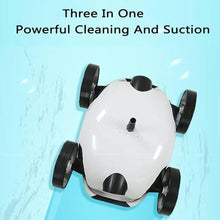 WZUOPG Automatic Swimming Pool Robot Vacuum Cleaner, Wireless Swimming Pool Cleaner, Maximum Working Time of 90 Minutes, Automatic Stacking, Swimming Pool Vacuum Cleaner