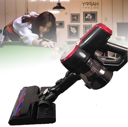 McbeAn Electric Pool Table Cloth Cleaner, 160W Handheld Table Cloth Vacuum Cleaner with 2-Speed Adjustment & LED Light, 2 Brush Heads, Suitable for Pool Table, Car Seat Cleaning