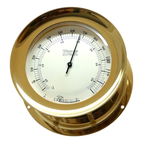 Weems & Plath Atlantis Collection Thermometer in Brass (#201200)