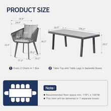 Home Care Wholesale 11 Pieces Patio Dining Set for 10 - All Weather Outdoor Dining Sets, All in One Outdoor Table and Chairs, Wicker Outdoor Patio Furniture Sets with Cushions and Pillows, Grey
