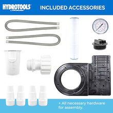 Swimline HYDROTOOLS Sure-Flo Pool Cartridge Filter Pump 100 SQ FT Cleaner System VARIABLE DUAL 2-SPEED 1.5 HP Gray