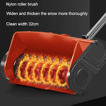 TYYMSMK Lithium Snowplow, Wireless Design, Easy Snow Removal, Sweeping Width 32cm, 1200W Strong Power, Suitable for Family and Outdoor