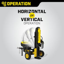 Champion Power Equipment 37-Ton Horizontal/Vertical Full Beam Gas Log Splitter with Auto Return