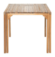 Riviera Extendable Dining Table Natural, Natural Dining Table, Modern Style, Solid Acacia Wood Rectangular Shape Tabletop, Solid Acacia Wood, Outdoor Dining, 33.5~59.1" W x 33.5" D x 29.9" H
