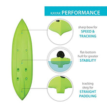 Lifetime Tioga Sit-On-Top Kayak with Paddle Lime