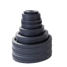 Body-Solid Cast Iron Olympic Weight Plate Set with Bar 355 lb Black