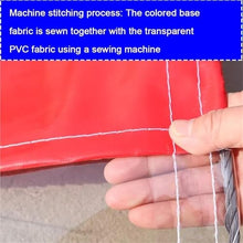 Jendfert Transparent PVC Tarpaulin Garage Divider Curtains Waterproof Door Curtain for Industrial Car Wash Curtains Outdoor Vinyl Curtain for Patio, for Porch, Wash Car, Depot(4x10m)