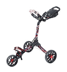 Bag Boy Nitron 3 Wheel Golf Push Cart Red/White/Blue Camo