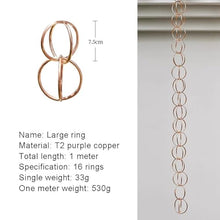 OGMOYT Rustproof Aluminum Rain Chain - Unique Garden Decoration, Easy Installation, Gutter Protection, Gorgeous Fountain Display, Rainwater Collector
