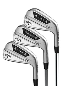 Callaway Golf APEX PRO Iron Set (Right Hand, 4 Iron - PW,AW, Steel, Stiff) Silver