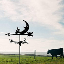 Weather Vane Metal Weathervane Retro Farm Scene Garden Stake Wind Direction Indicator Durable Garden Decorations Wind Vane (Color 5) (Color 4)