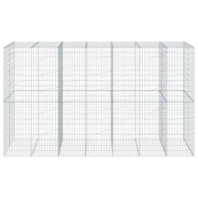 Gabion Basket Silver Galvanized Iron Large Durable Cactus potsGeometric planters Drainage pots Decorative pots for Backyard Outdoor