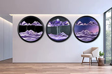 AECEVAN Wall Mount 3D Sand Art Sculpture Purple