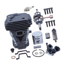 42mm Chainsaw Cylinder Piston Crankshaft Bearing Gasket Kit Fit For 450 450E 445E 445 Decompression Port Replacement Part