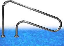 MSHOSAC Pool Handrail Swimming Pool Handrails, Free Embedded Stainless Steel Swimming Pool Railings, Handrail Brackets, Curved Spa Handrails, Suitable for Indoor and Outdoor Ladder Swimming Pool Han