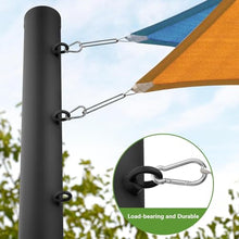 XIVUIFOI 9.8ft Shade Sail Poles,Heavy Duty Sun Shade Steel Poles,Sunshade Sail Post Metal Pole Kit for Deck Playground Backyard,Outdoor Awning Canopy Support Poles (58mm)