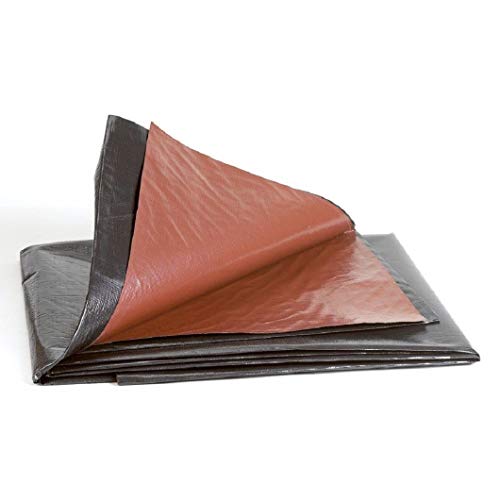 Economy Koi Fish Pond Garden Liner 39' 3'' X 39' 3'' (12mx12m) Reversible Black/Brown, Linings for Fish Ponds, Water Features, Fountains, Waterfall Lining, Water Gardens, Durable