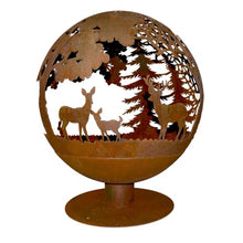 Esschert Design FF1011 Wildlife Fire Sphere, Rust Metal Finish - Large