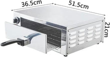 12" Portable Outdoor BBQ Pizza Oven, 1200W Commercial Electric Pizza Oven, Single Pizza Drawer Toaster Oven, Countertop Stainless Steel Home Restaurant Snack Toaster for Restaurant Pizza