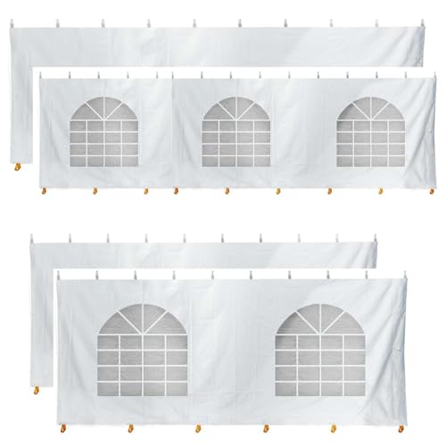 TentandTable 15' x 30' Premium Blockout Sidewall Kit White