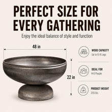 Ohio Flame Liberty 48” Wood Burning Fire Pit Carbon Steel Outdoor Bowls
