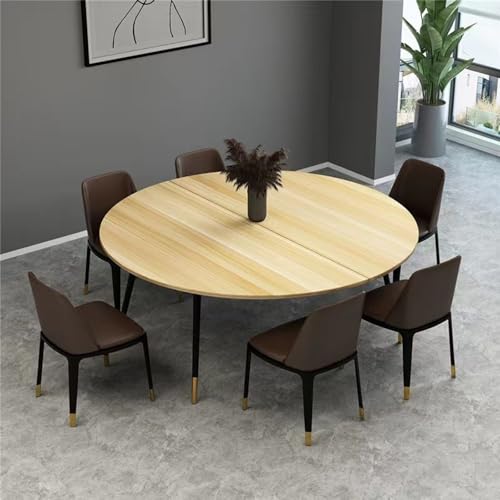 ZDJZMGZ Large 43.3" Foldable Round Table Top - Portable Two-Fold Design, Ideal for Temporary Use, Easy Storage, Perfect for Events, Dining, and Outdoor Gatherings - Table Top Onl