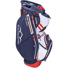 Sun Mountain 2024 C-130 Golf Cart Bag Navy/White/Red