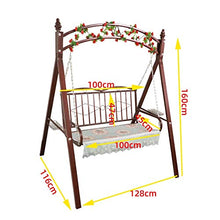 HAOKAZLBR Large Outdoor Porch Swing Garden Patio Swing Chair Outdoor Patio Swing Chair, Porch Glider Swing Chair Lazy Daze Hammocks Swing Bench Perfect Set for Porch and Poolside