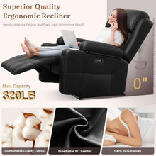 Reclining Loveseat Sofa, RV Loveseat Recliner Wall Hugger Couch, Home Theater Seating, Massage Loveseat with Console, USB & Type-C Ports, Storage Armrests for Living Room, Camper, Game Room, Man Cave