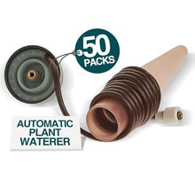 Blumat Classic Self-Watering Stakes - Prevents Overwatering and Underwatering for Healthy Growth While You are Away - Ideal for Indoor Plant Watering, 50 Pack, w Adapter