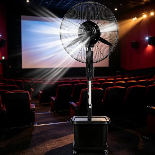 Guyifuny Portable Misting Fan for Patio, Outdoor Water Cooling Misting Kit, Fans for Outside Garden, Greenhouse, Camping(Diameter 71cm)