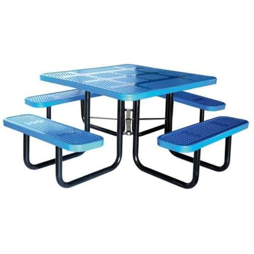 Picnic Table, 80" W x80" D, Blue