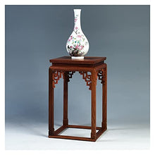TOMYEUS Vase Bonsai Base Wooden Display Stand Base Square Wood Carved Flower Bonsai Base Shelf Flower Stand Ornaments Bonsai Base
