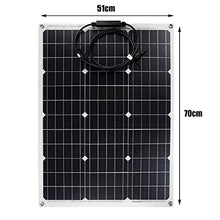 150W/300W Solar Panel 18V Semi-Flexible Monocrystalline Solar Cell DIY Cable Waterproof Outdoor Car RV Rechargeable Power System (150w) (300w)