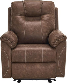UOPYNE Oversized Power Lift Recliner Chair for Seniors with Heat and Massage, Large Leather Electric Reclining Sofa with Remote Control, USB Charging Port and Side Storage Pockets